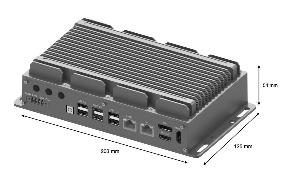 RVP-P1, Ultra-Slim Wide Temperature Fanless Rugged Edge Computer
