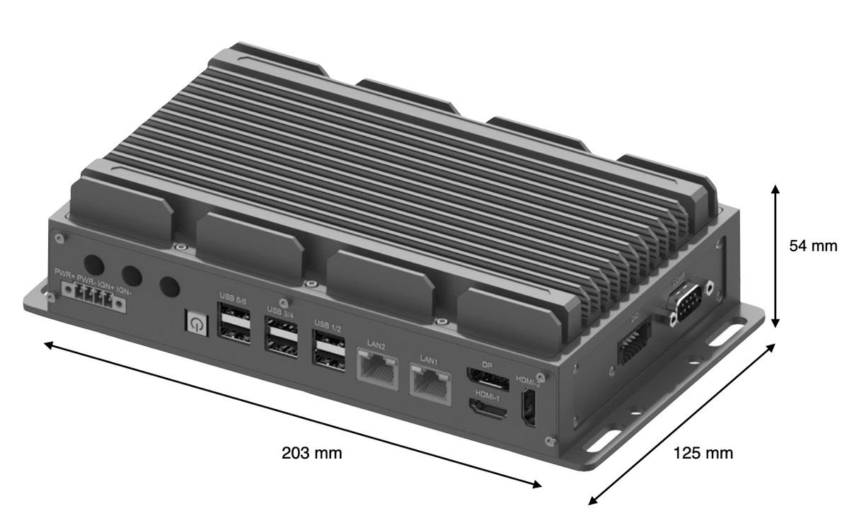 RVP-P3, Ultra-Slim Wide Temperature Fanless Rugged Edge Computer