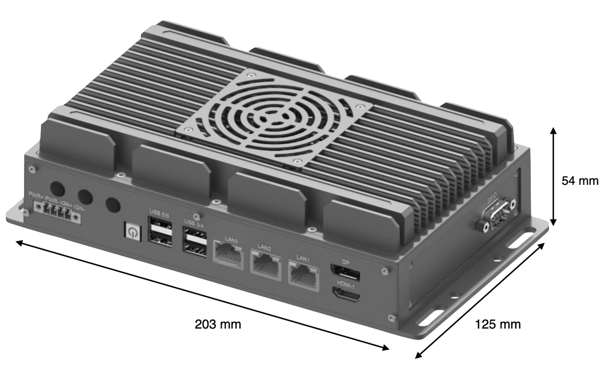 RVP-P4F, Mini-Slim 3×2.5GbE Wide Temperature Rugged Edge Computer