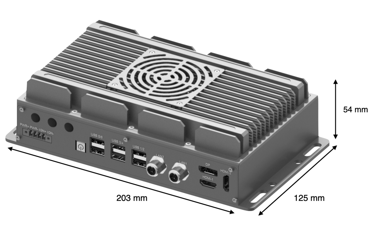 RVP-PX1F, Mini-Slim Wide Temperature M12 LAN Rugged Edge Computer