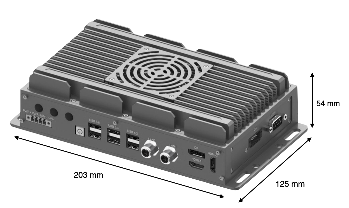 RVP-PX3F, Mini-Slim M12 LAN Wide Temperature Rugged Edge Computer