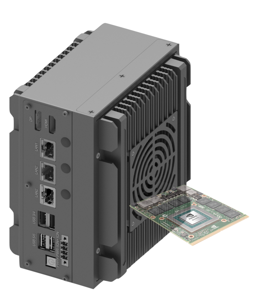 RVS-D2F, ENBIK Palm-sized Fanless MXM GPU Edge AI Computer