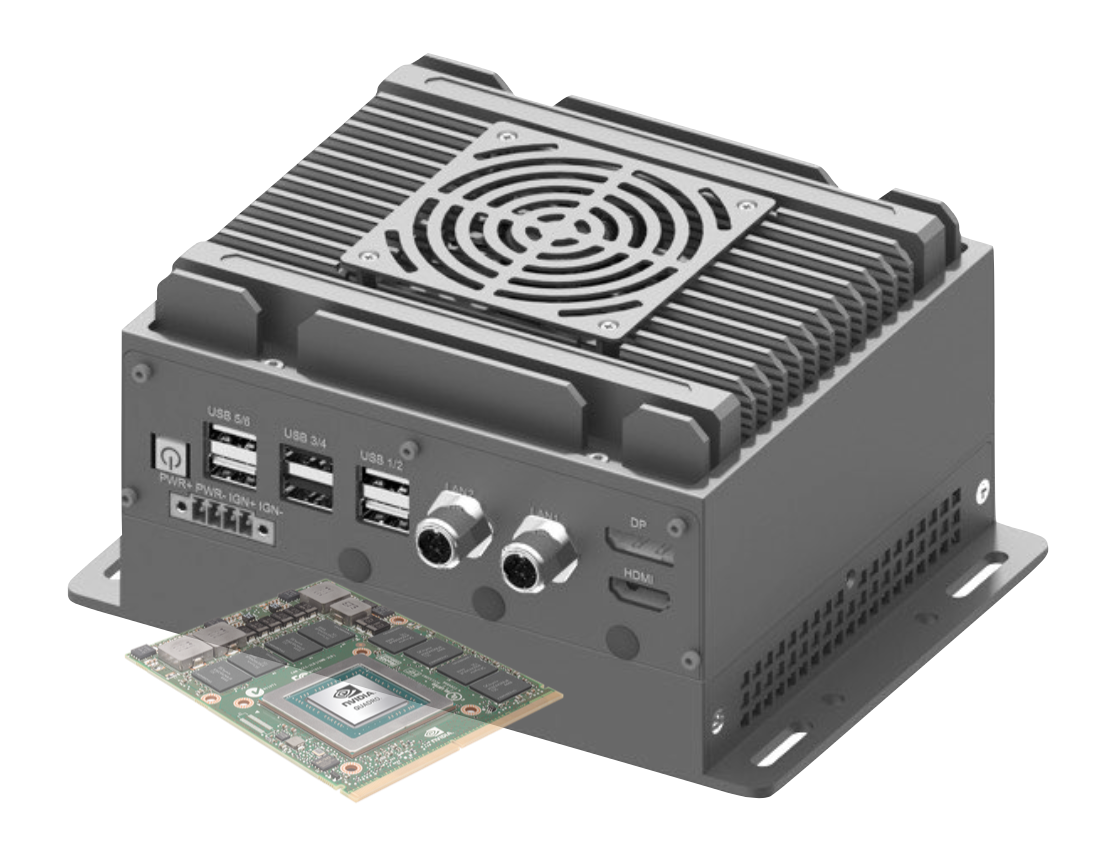 RVS-X1FM, ENBIK Ultra-Mini Palm size MXM GPU Edge AI Computer