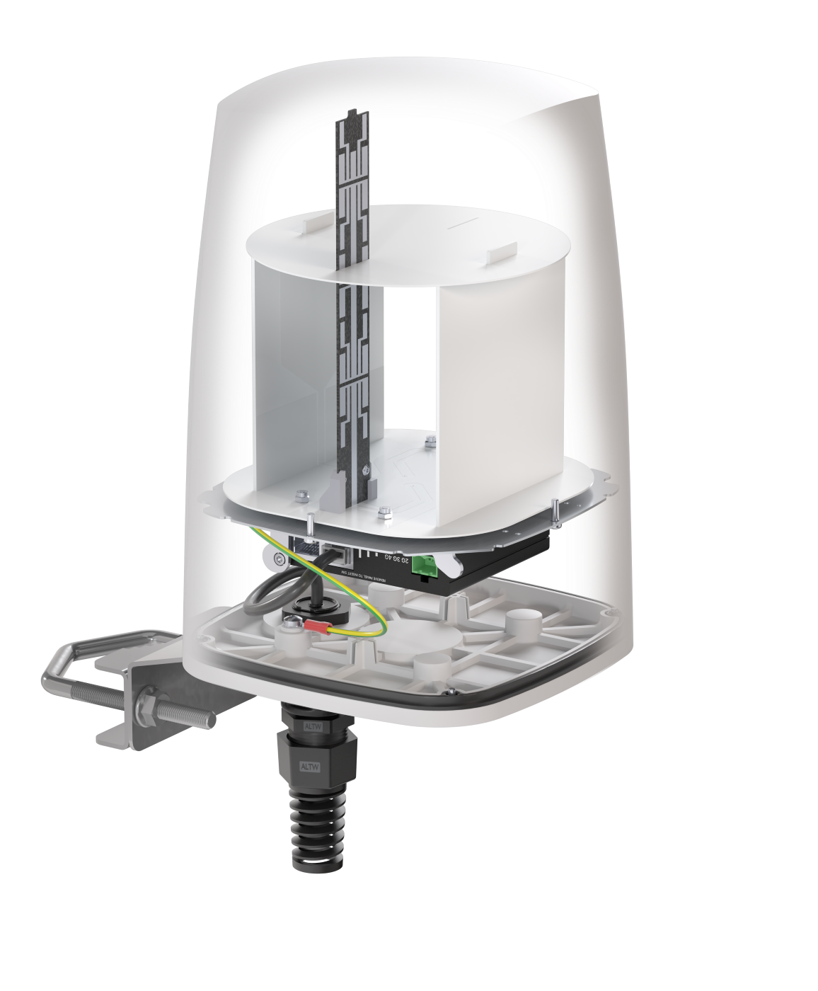 QUSPOT A206S Omnidirektional Antenne, für RUT202/RUT206/RUT276, IP68, 5G, LTE, WLAN