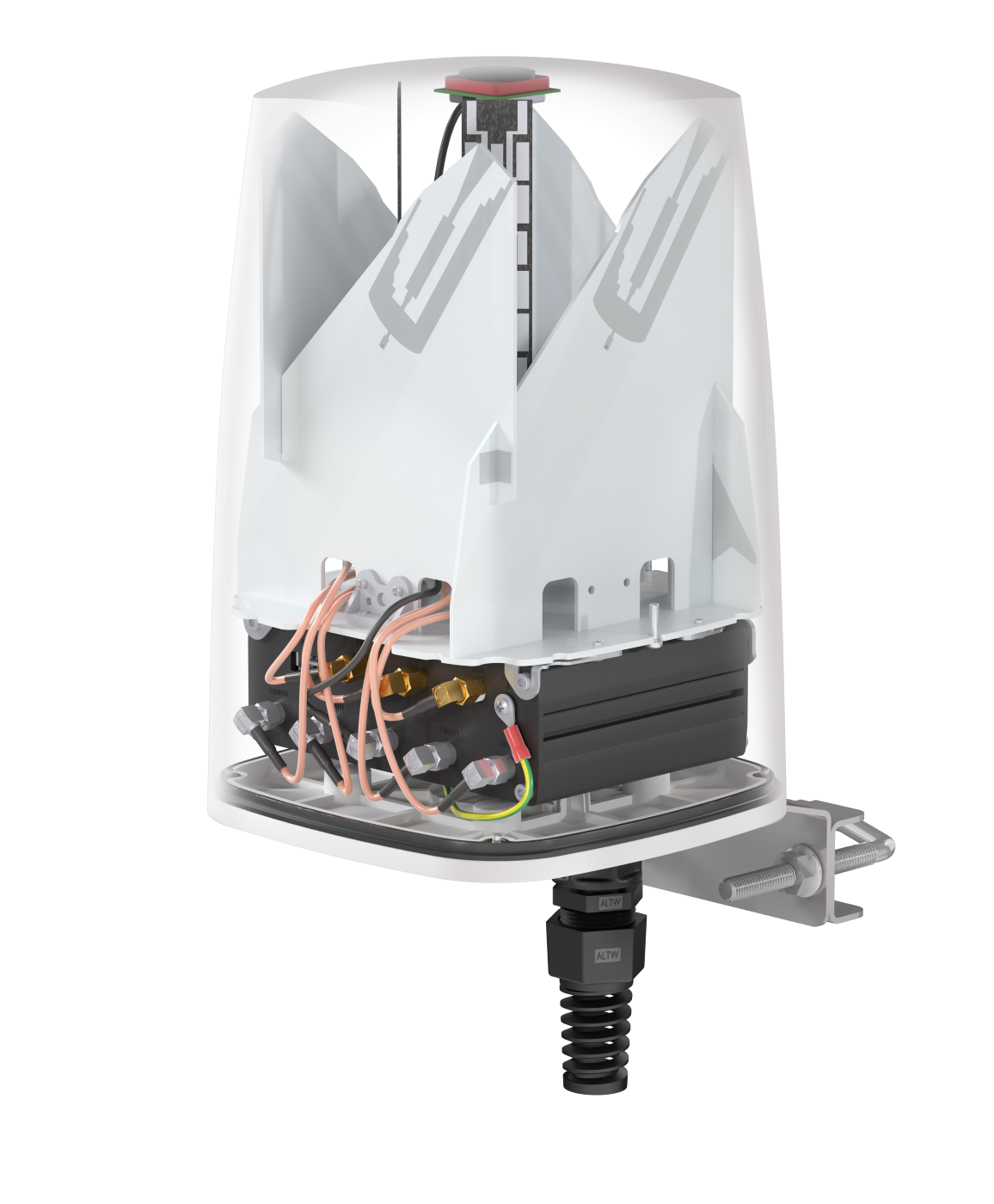 QUSPOT AC50S Omnidirektional Antenne, für RUTC50/RUTC42/RUTC40, IP68, 5G, WLAN, GPS