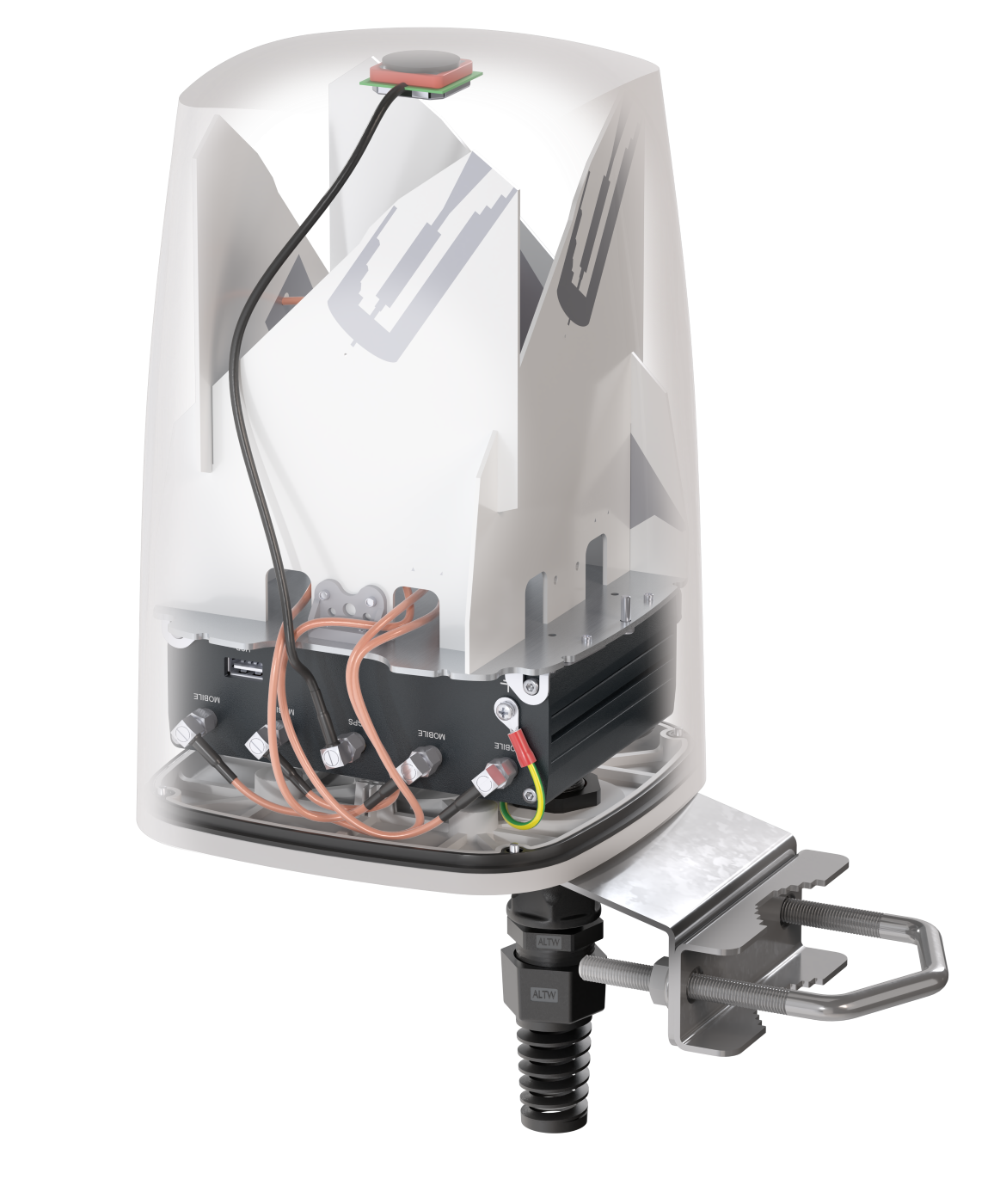 QUSPOT AM59S Omnidirektional Antenne, für RUTM59, IP68, 5G