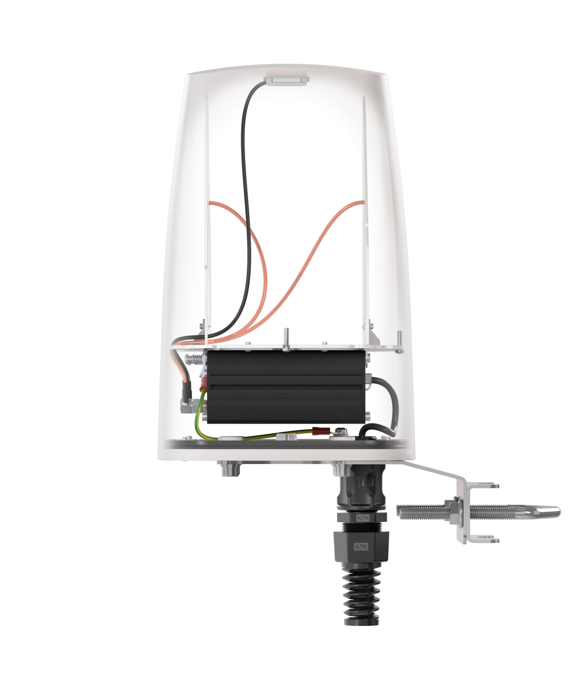 QUSPOT AX09S Omnidirektional Antenne, für RUTX09, IP68, 5G, LTE
