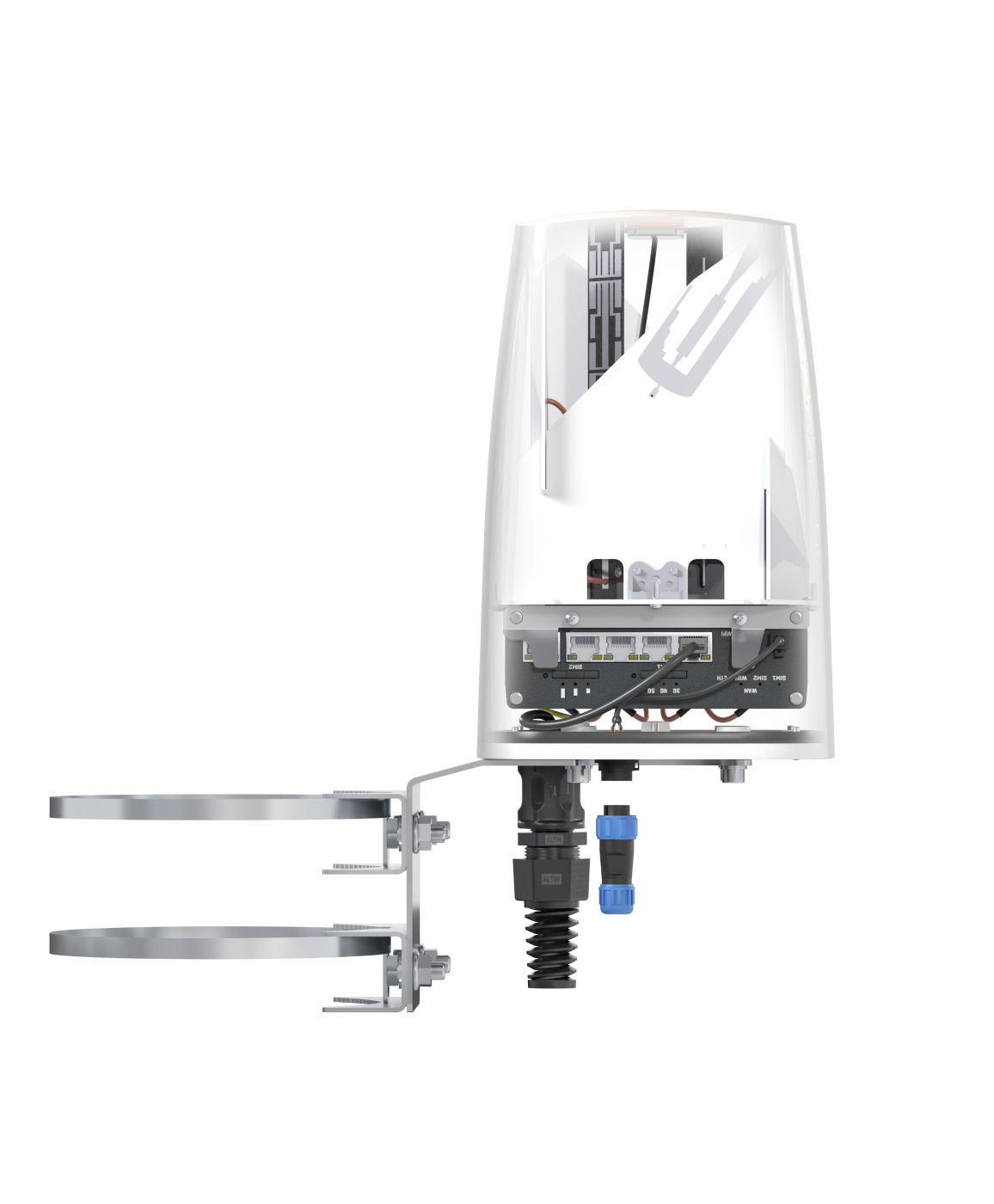 QUSPOT AX50S_T2 Omnidirektional Antenne, für RUTX50, IP68, 5G, WLAN, GPS