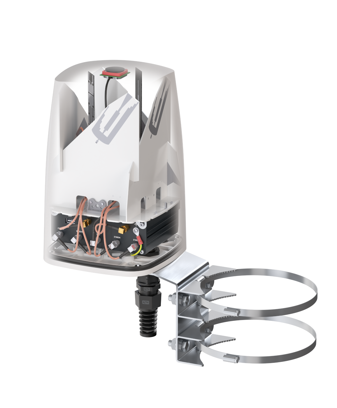 QUSPOT AX50S_T2 Omnidirektional Antenne, für RUTX50, IP68, 5G, WLAN, GPS