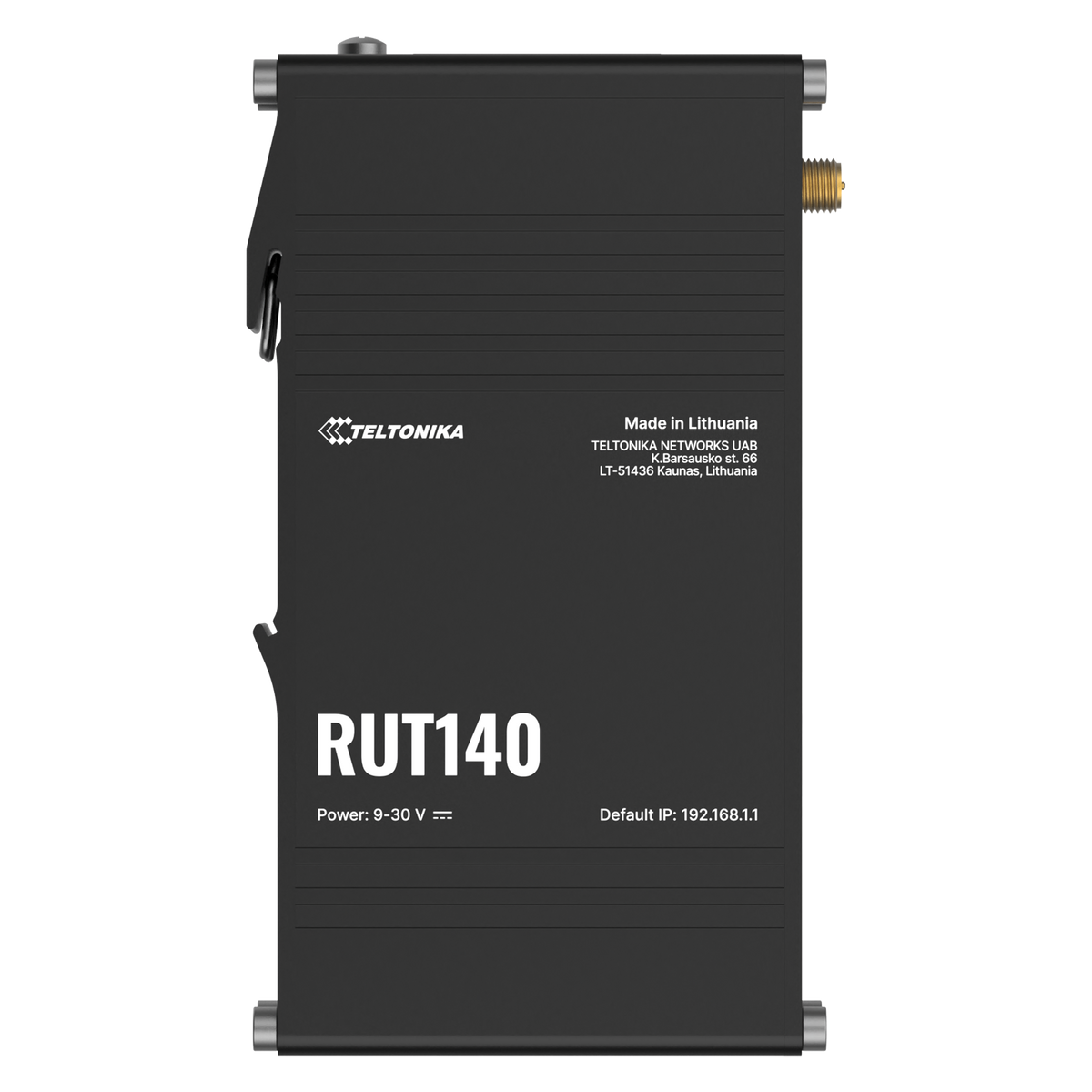 RUT140 Industrial Ethernet Router mit 2x 10/100MBit, WiFi und Hutschienenmontage