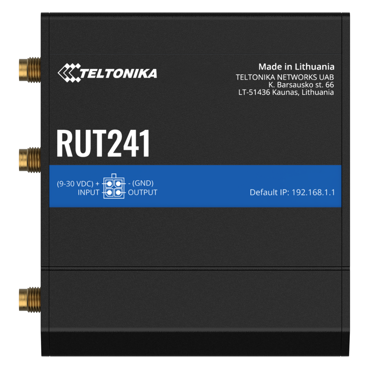 RUT241 ESIM Industrial 4G/LTE Router mit 2x 10/100MBit und WiFi, Global