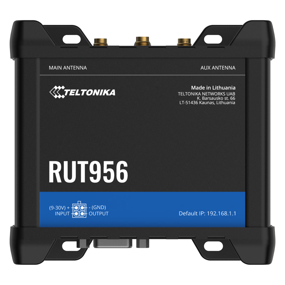 RUT956 Industrial 4G/LTE Router with 4x 10/100MBit und WiFi