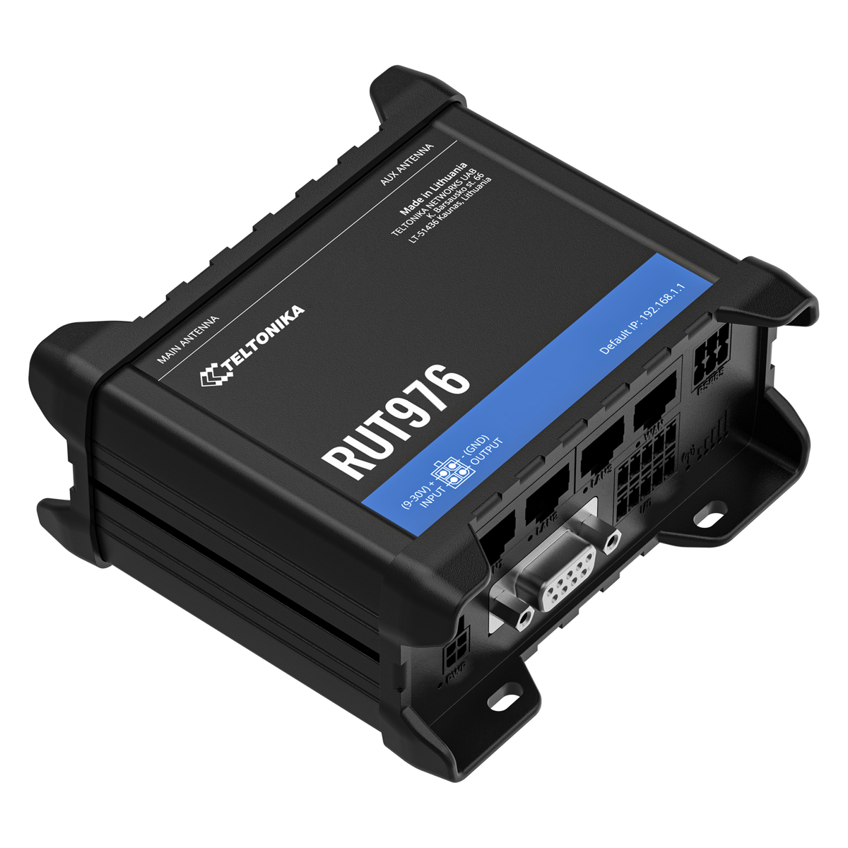RUT976 Industrial RedCap IoT 5G Router mit 4x 10/100MBit, WLAN & GNSS