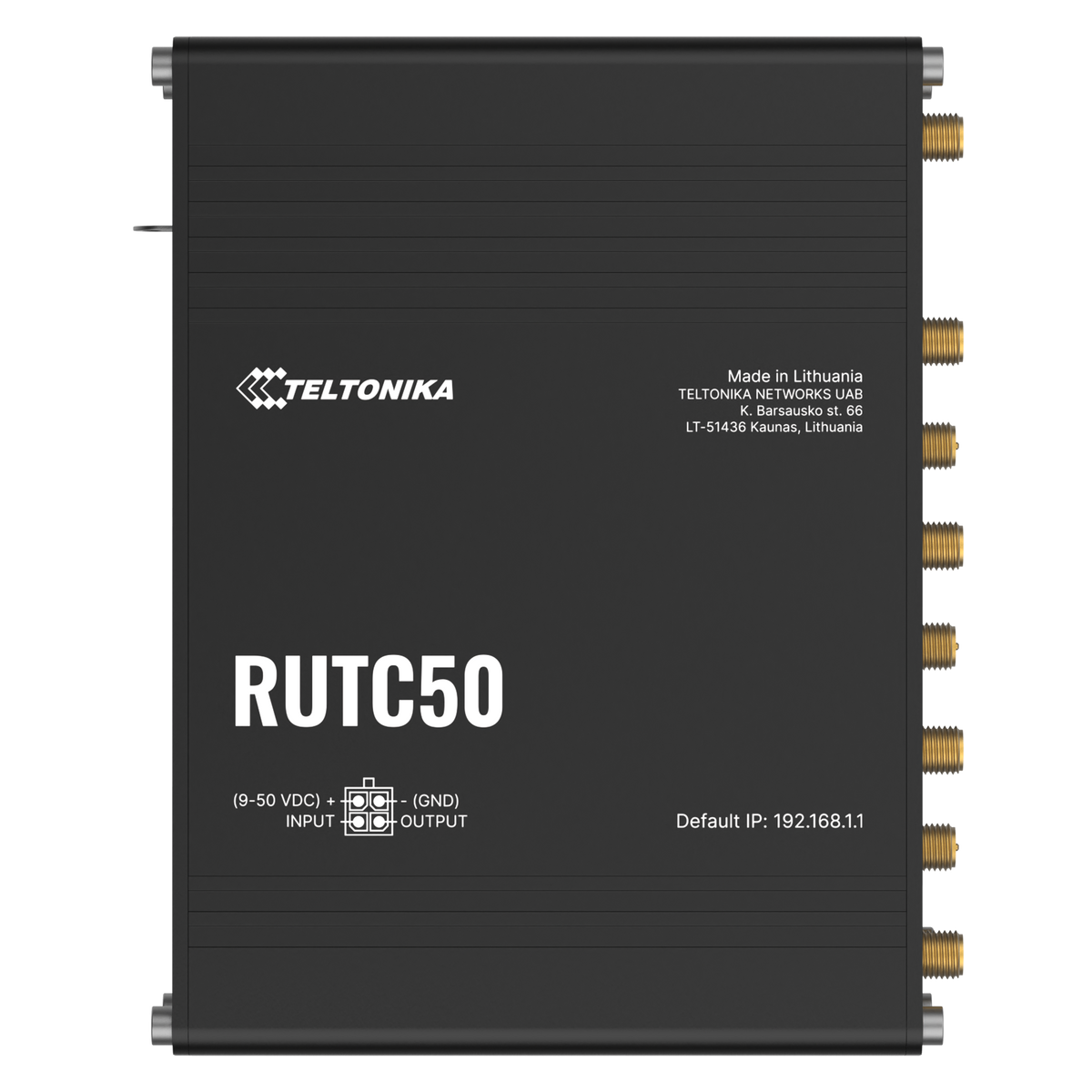 RUTC50 Industrial 5G Router with 5x GbE, WiFi-6