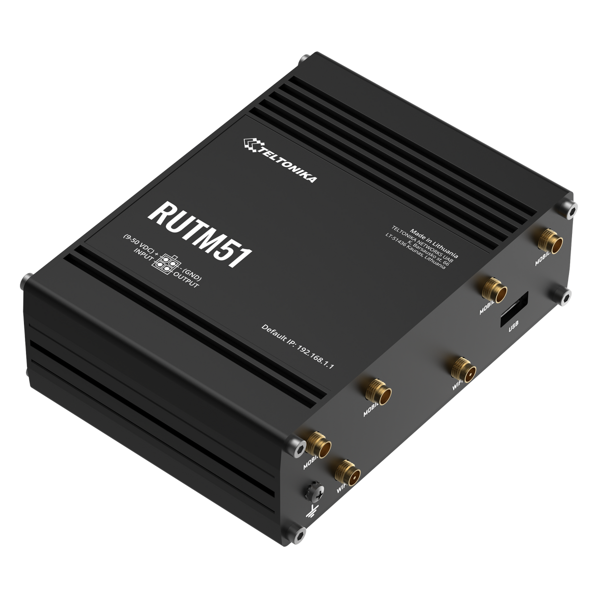 RUTM51 Industrial 5G Router mit 5x GbE, WLAN