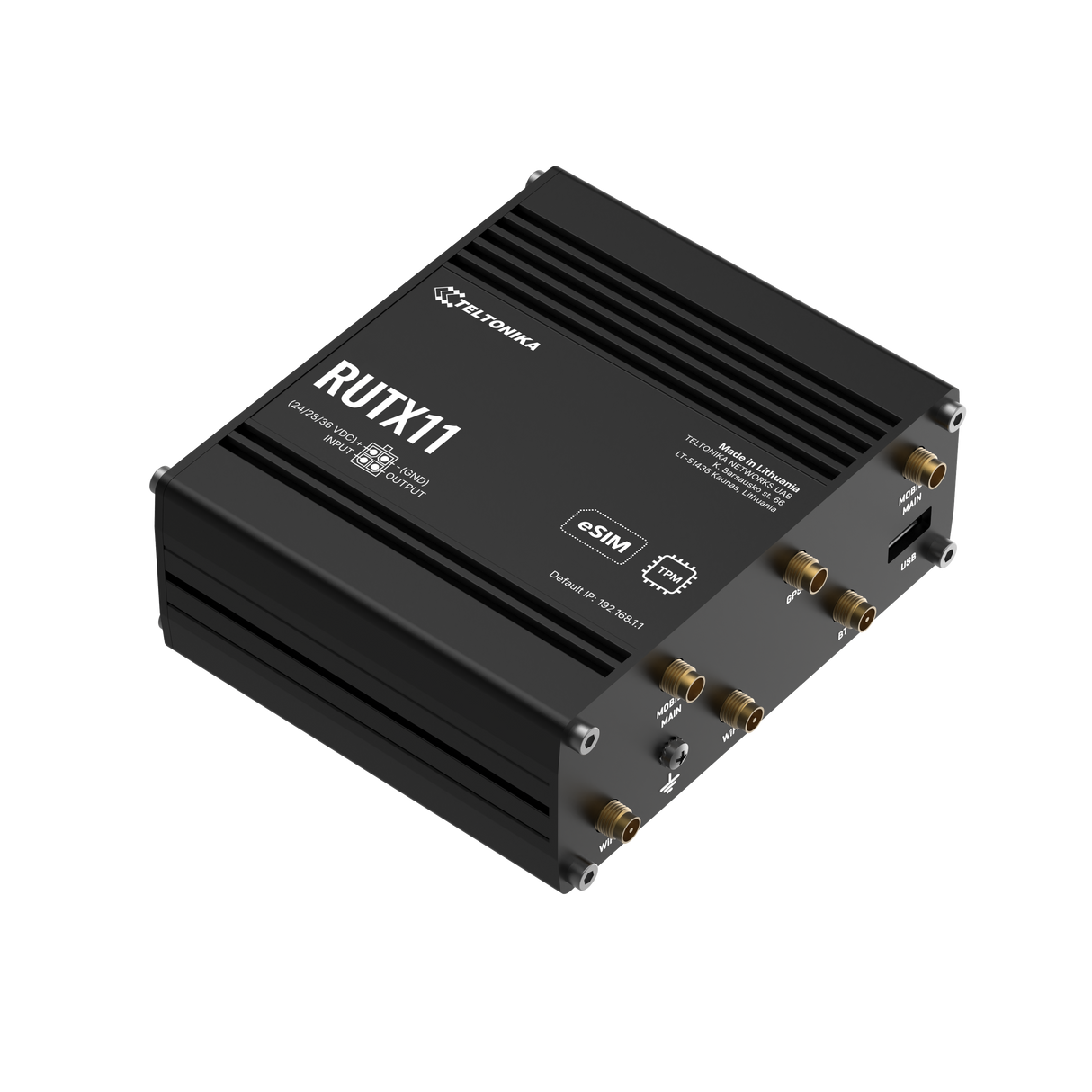 RUTX11 Industrial 4G/LTE Router mit 4x GbE, WiFi & Bluetooth