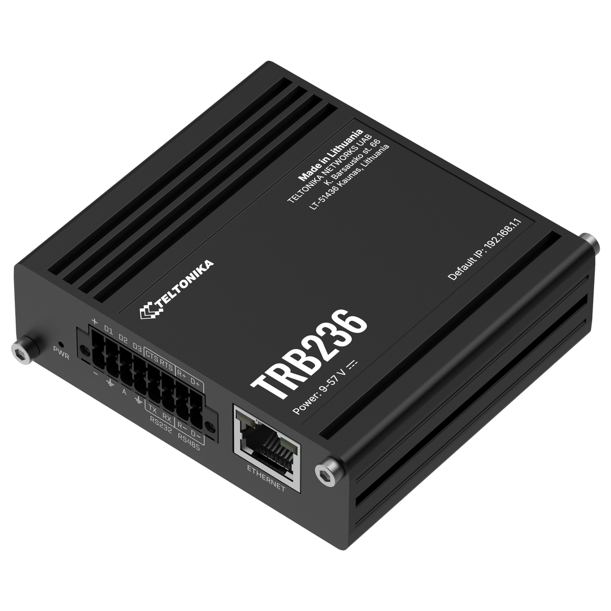 TRB236 Industrial LTE 450 IoT Gateway mit 10/100MBit, RS232/485 & I/O