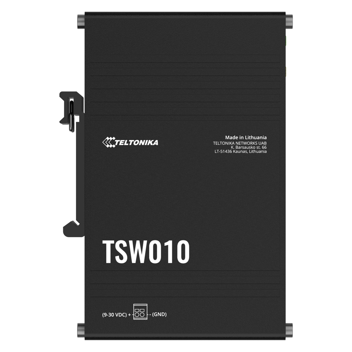 TSW010 Industrial 5-Port 100MBit Unmanaged Ethernet Switch (5x RJ45 Ports), Hutschiene