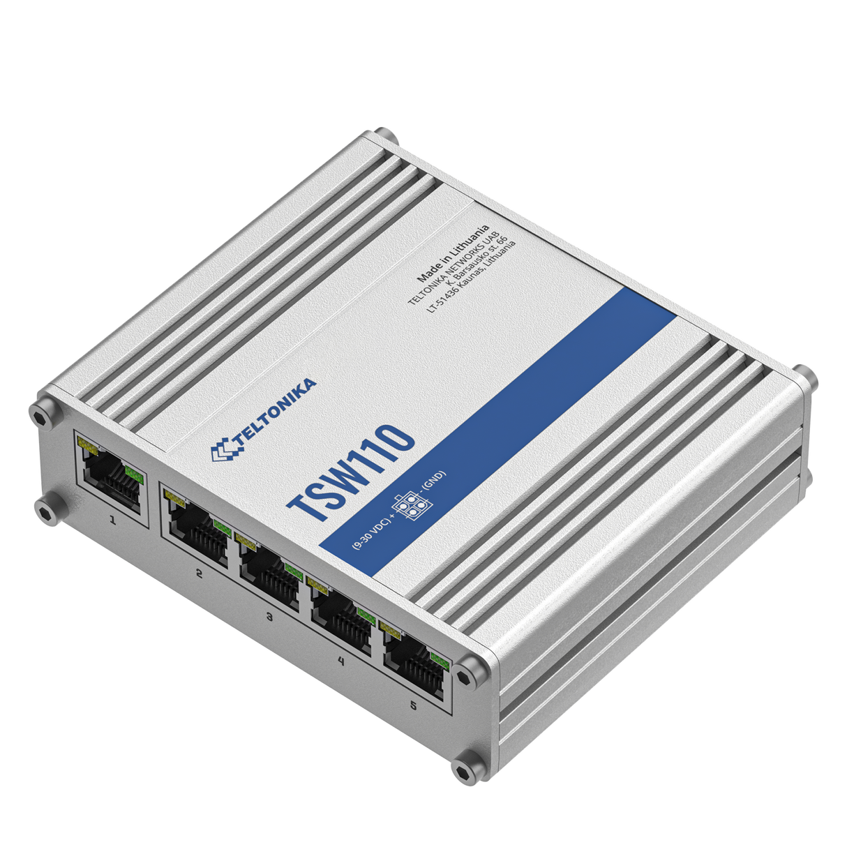 TSW110 5-Port Gigabit Unmanaged Ethernet Switch (5x RJ45 Ports)