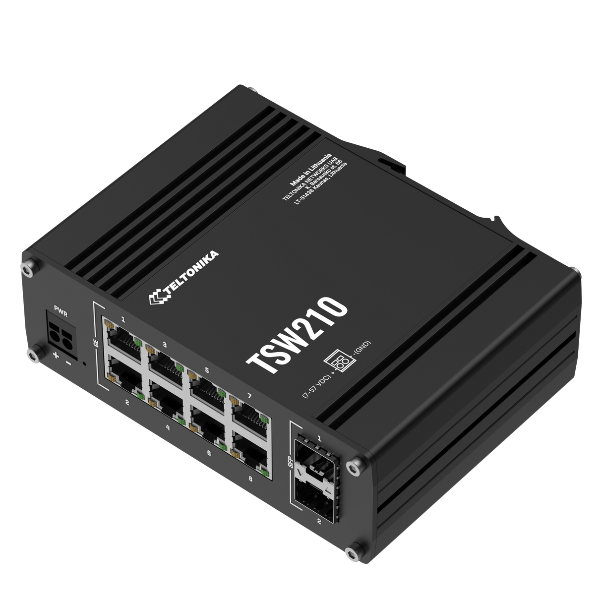 TSW210 10-Port Gigabit Unmanaged Ethernet Switch (8x RJ45 Ports, 2x SFP)