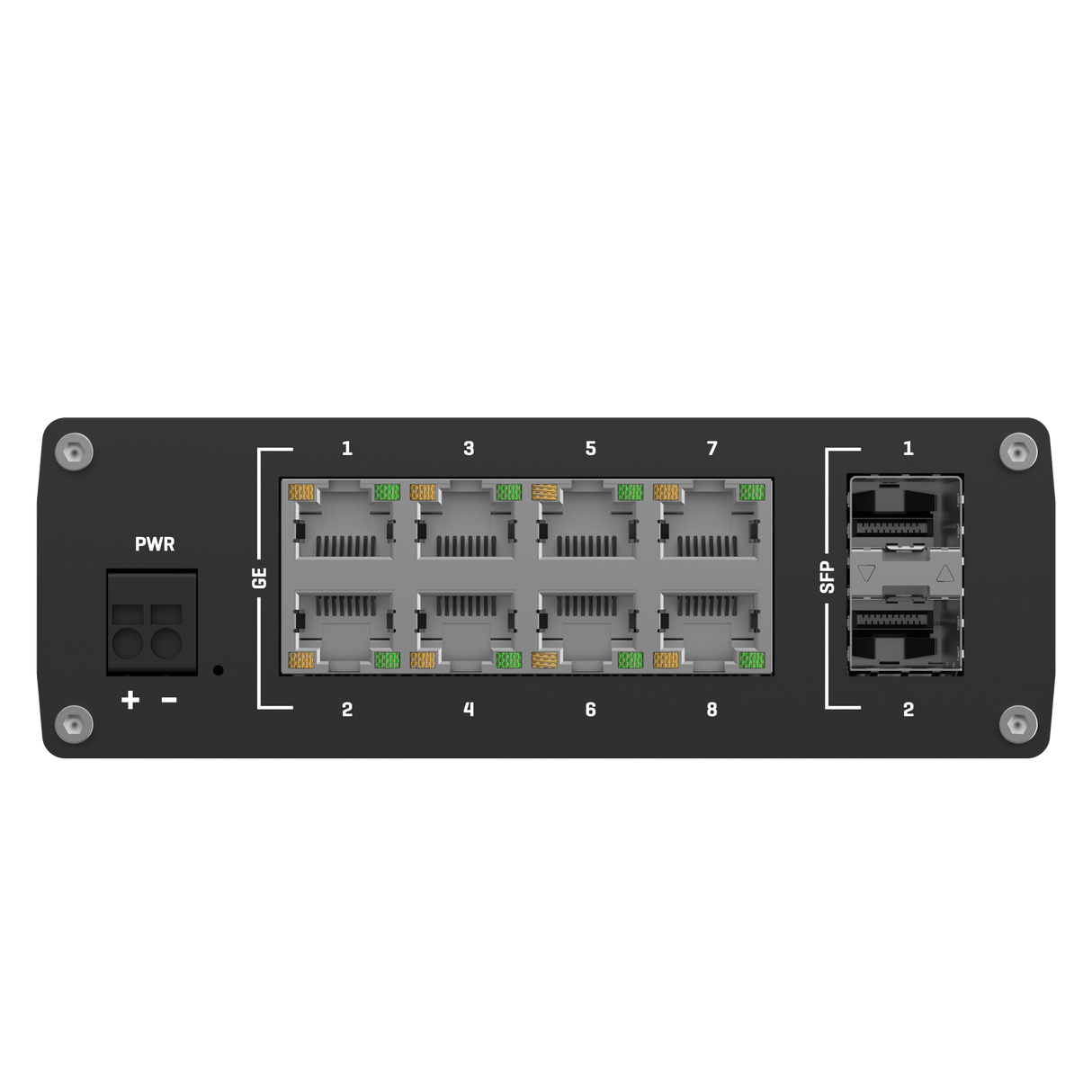 TSW210 10-Port Gigabit Unmanaged Ethernet Switch (8x RJ45 Ports, 2x SFP)