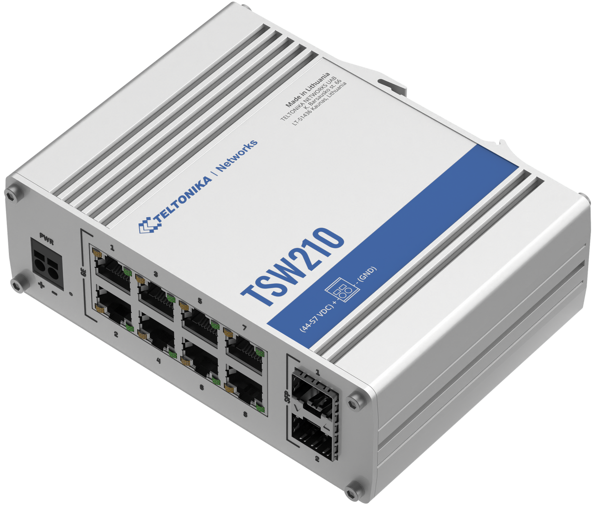 TSW210 10-Port Gigabit Unmanaged Ethernet Switch (8x RJ45 Ports, 2x SFP)