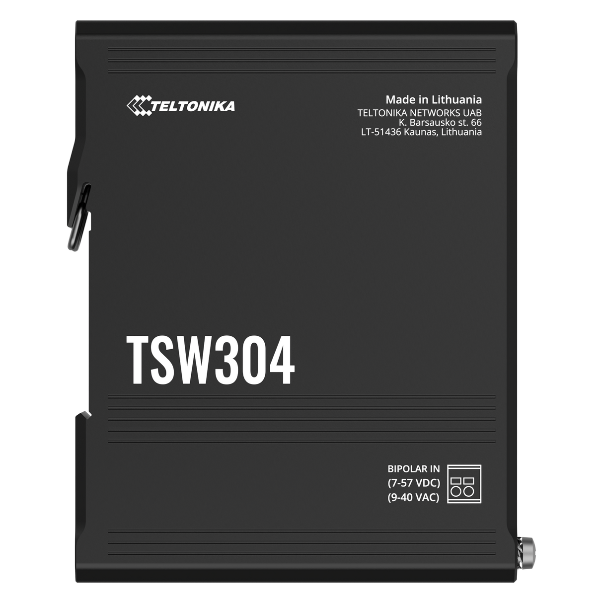 TSW304 Industrial 4-Port Gigabit Unmanaged Ethernet Switch (4x RJ45 Ports,10/100/1000 Mbps)