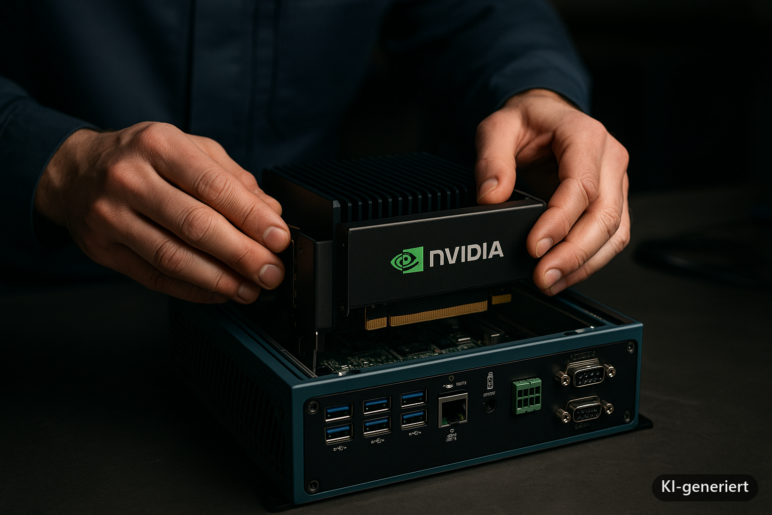 NVIDIA Treiber Industrie-PC Linux installieren – Anleitung (KI-generiertes Symbolbild)