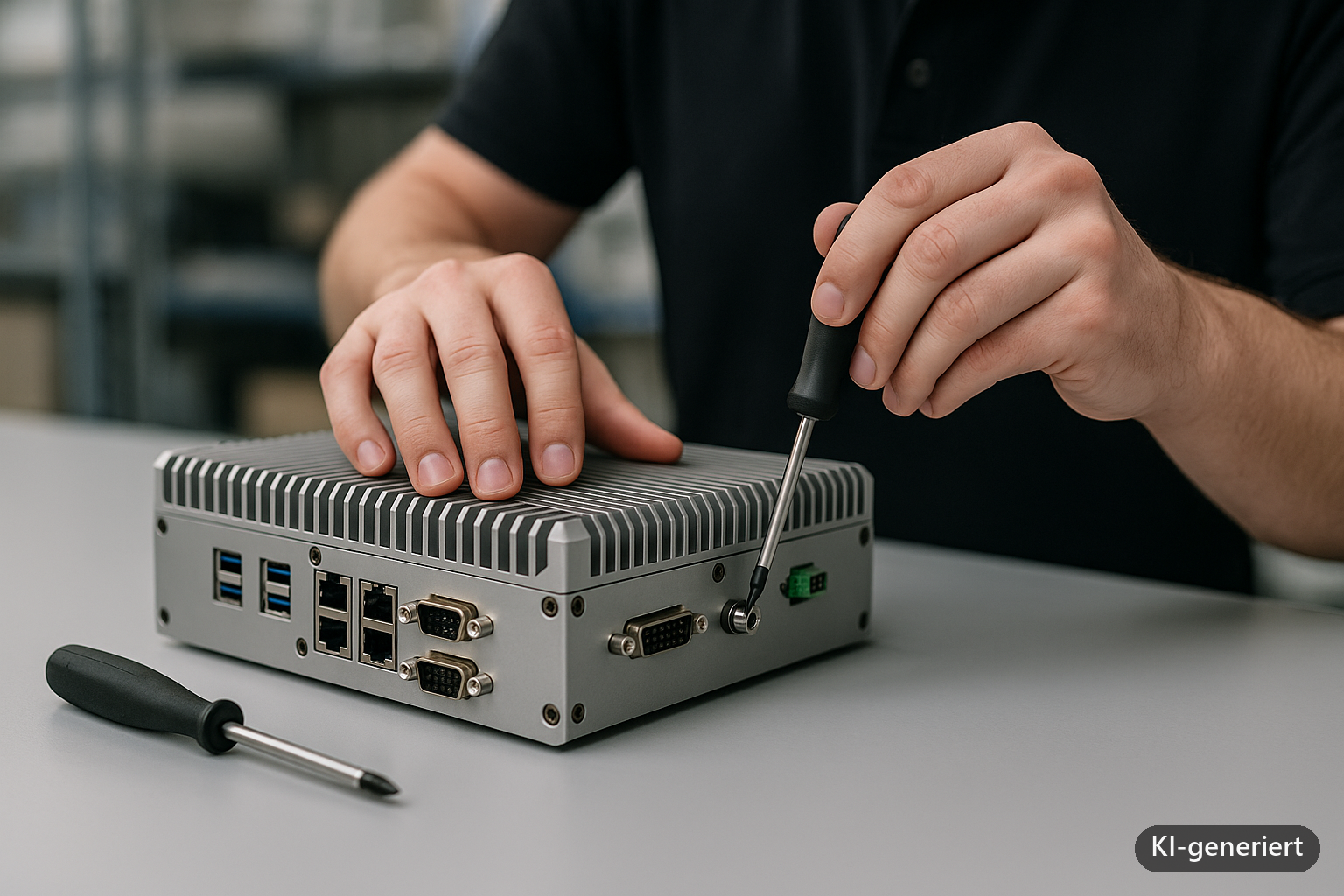 Industrie-PC auswählen – Checkliste für Konfiguration und Beschaffung (KI-generiertes Symbolbild)