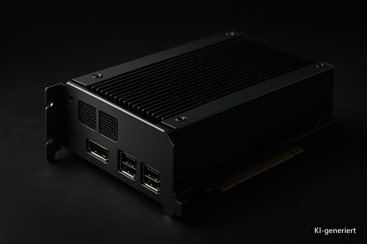 TDP Thermal Management PCIe GPU – Industrie-PC Kühlung (KI-generiertes Symbolbild)