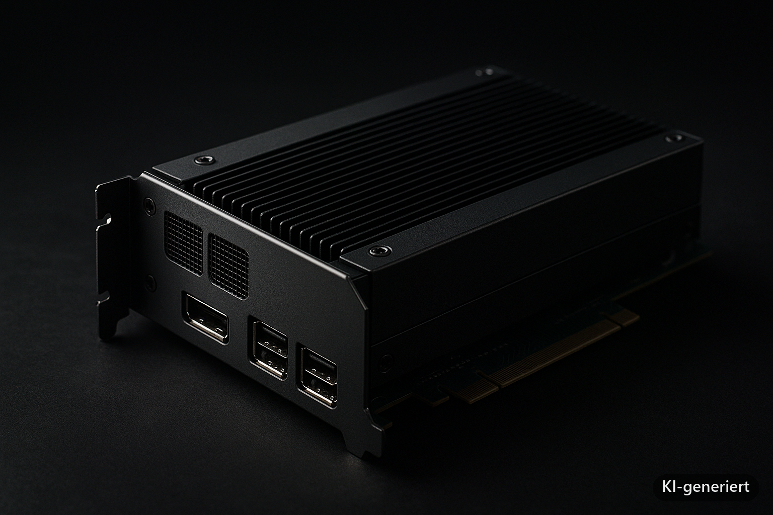 TDP Thermal Management PCIe GPU – Industrie-PC Kühlung (KI-generiertes Symbolbild)