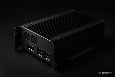 TDP Thermal Management PCIe GPU – Industrie-PC Kühlung (KI-generiertes Symbolbild)