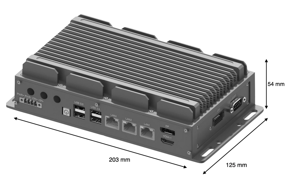 RVP-P5, Ultra-Slim Wide Temperature Fanless Rugged Edge Computer