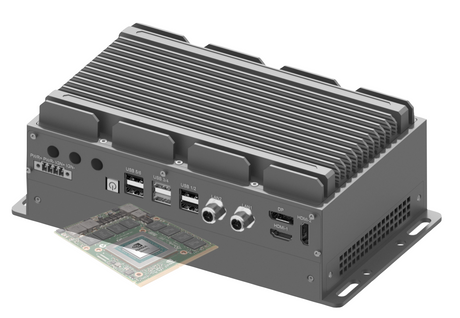 RVP-PX1M, Mini-Slim M12 LAN MXM GPU Wide Temperature Edge AI computer