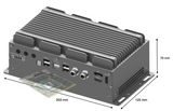 RVP-PX1M, Mini-Slim M12 LAN MXM GPU Wide Temperature Edge AI computer