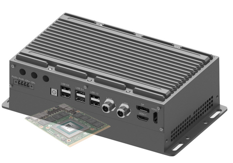 RVP-X1M, Mini-Slim M12 LAN MXM GPU Wide Temperature Edge AI computer