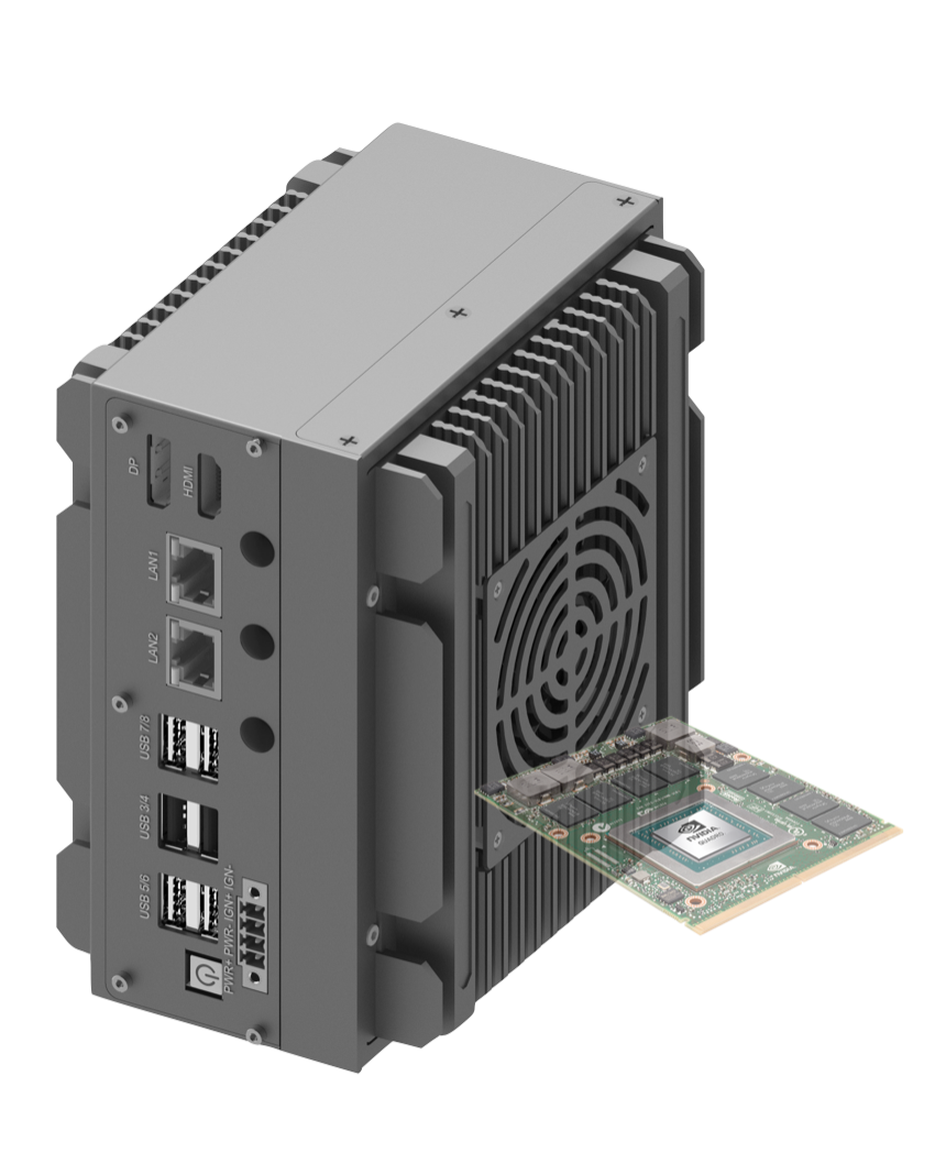 RVS-D1F, ENBIK Palm-sized Wide Temperature MXM GPU Edge AI Computer
