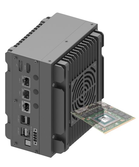 RVS-D2F, ENBIK Palm-sized Fanless MXM GPU Edge AI Computer