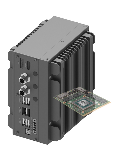 RVS-DX1, ENBIK Palm-sized Fanless MXM GPU Edge AI Computer