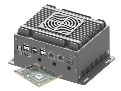 RVS-T1FM , ENBIK Ultra-Mini Palm size MXM GPU Edge AI Computer