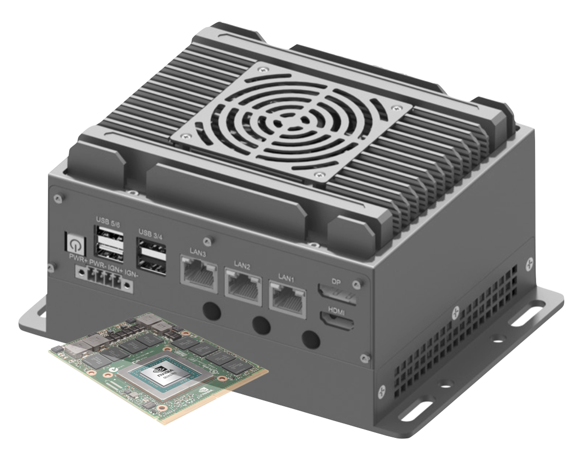 RVS-T2FM , ENBIK Ultra-Mini Palm size MXM GPU Edge AI Computer