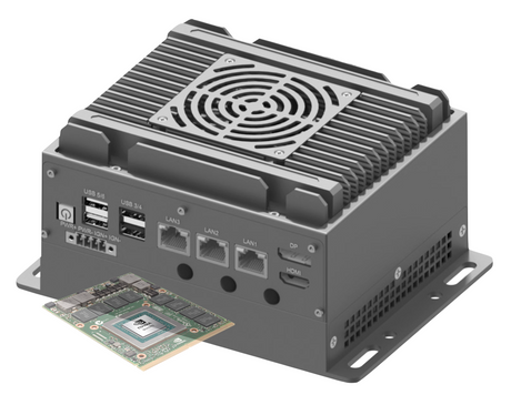 RVS-T2FM , ENBIK Ultra-Mini Palm size MXM GPU Edge AI Computer