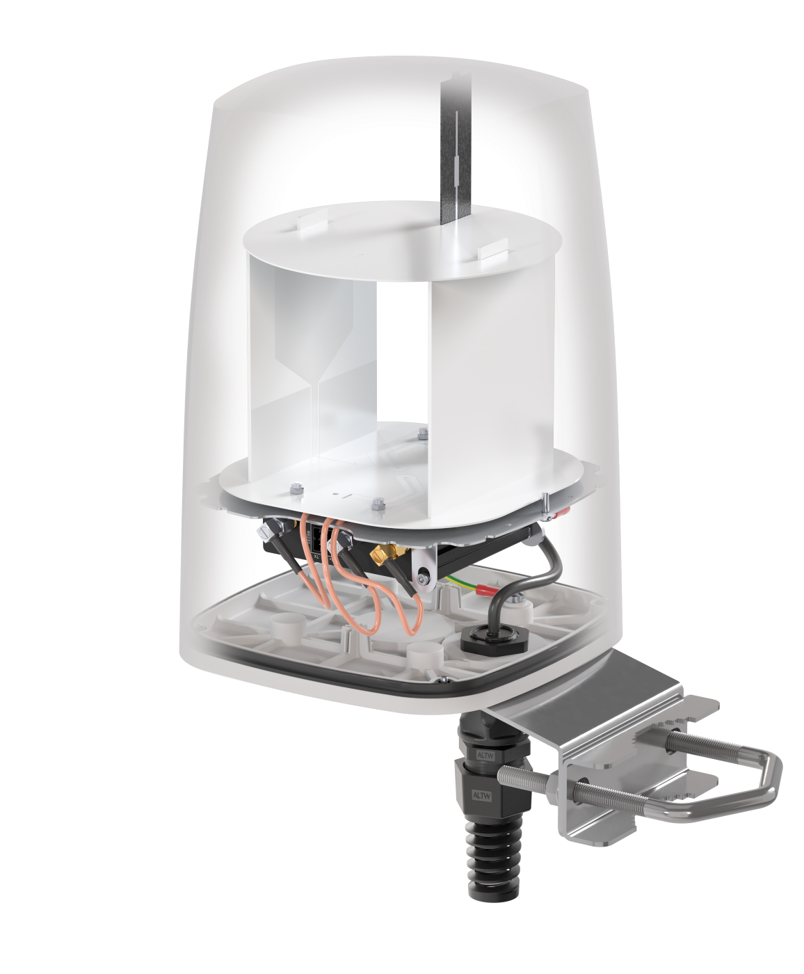 QUSPOT A206S Omnidirektional Antenne, für RUT202/RUT206/RUT276, IP68, 5G, LTE, WLAN