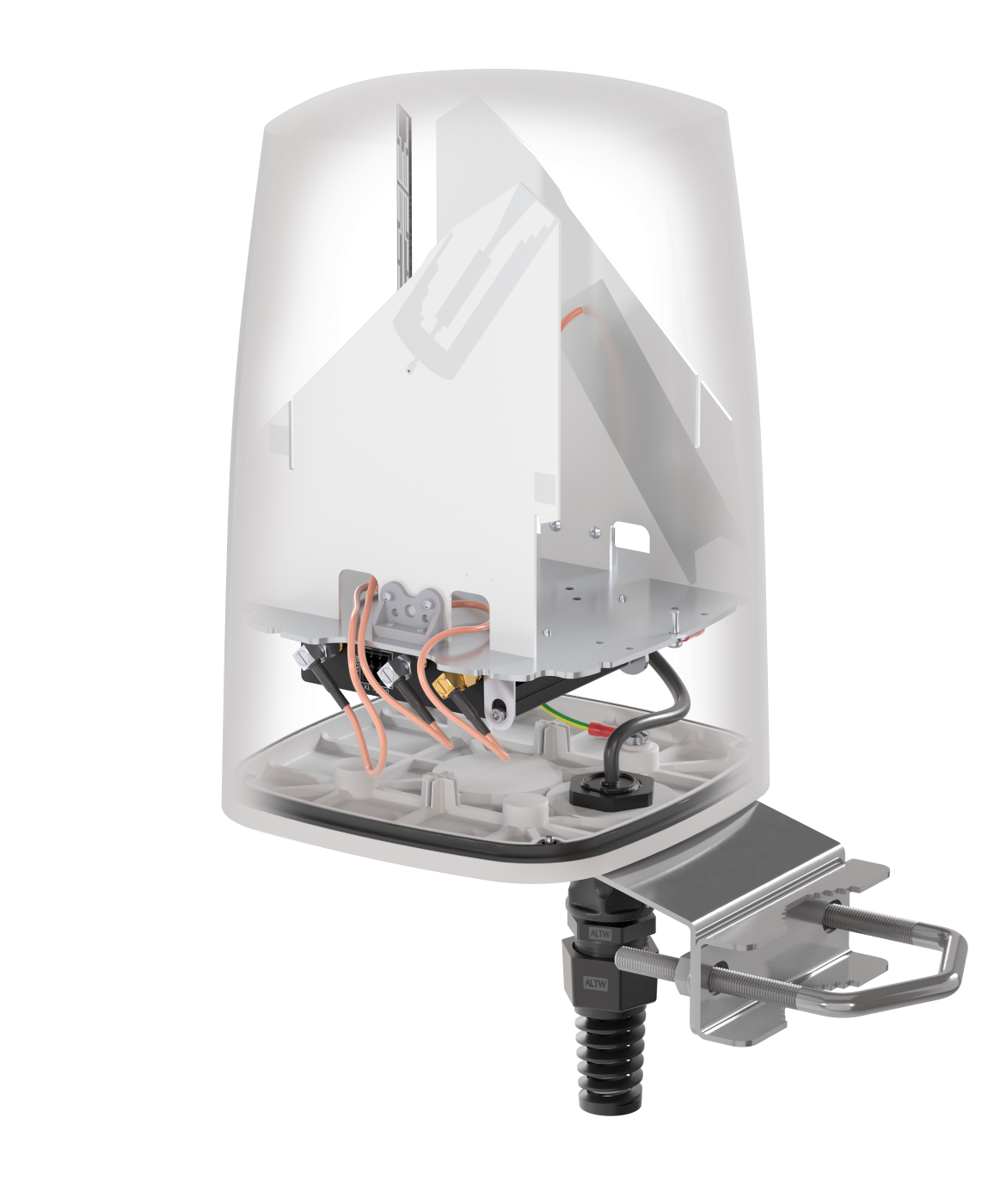 QUSPOT A206S Omnidirektional Antenne, für RUT202/RUT206/RUT276, IP68, 5G, LTE, WLAN