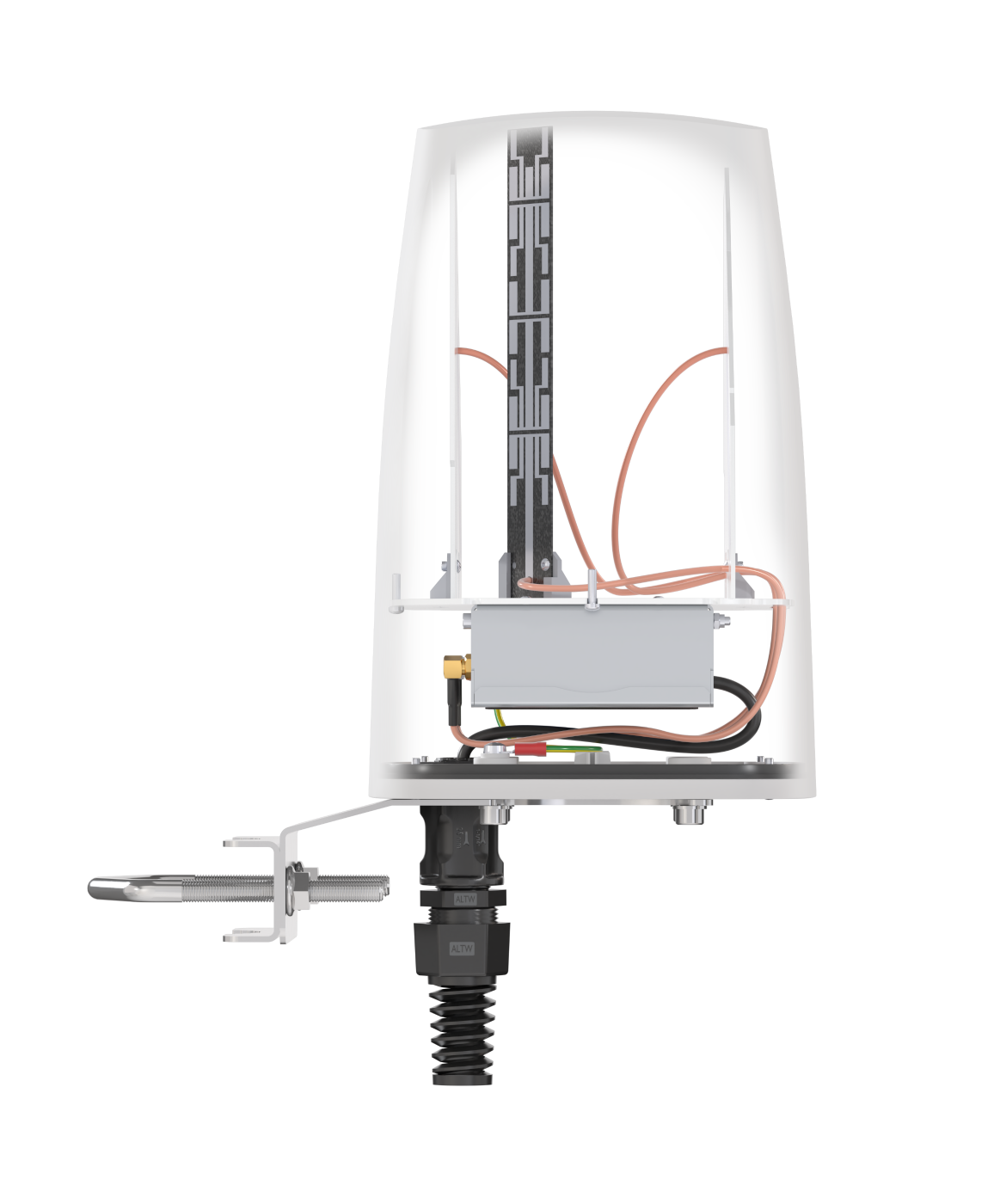 QUSPOT A240S Omnidirektional Antenne, für RUT2xx, IP68, 5G, LTE, WLAN