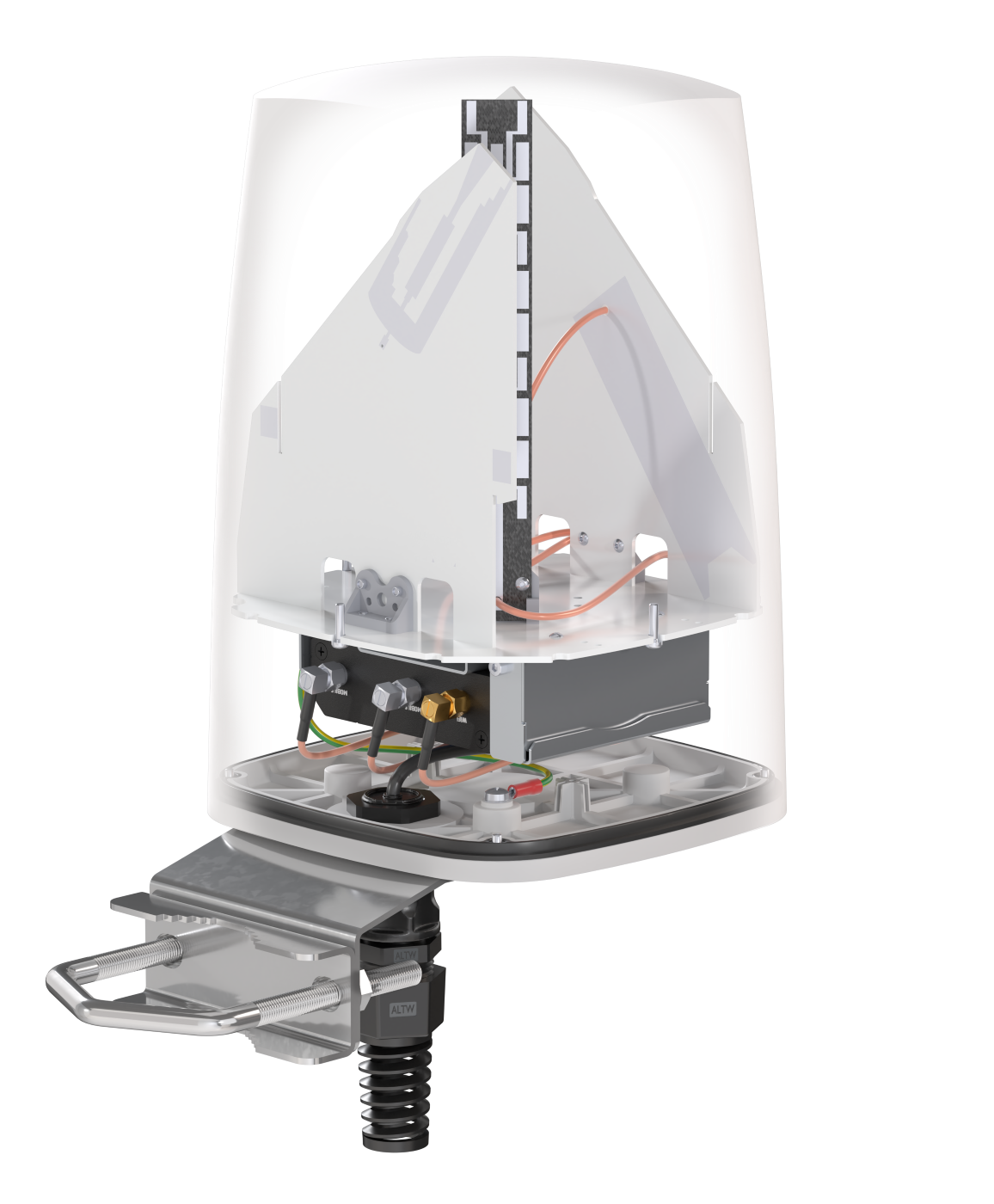 QUSPOT A240S Omnidirektional Antenne, für RUT2xx, IP68, 5G, LTE, WLAN