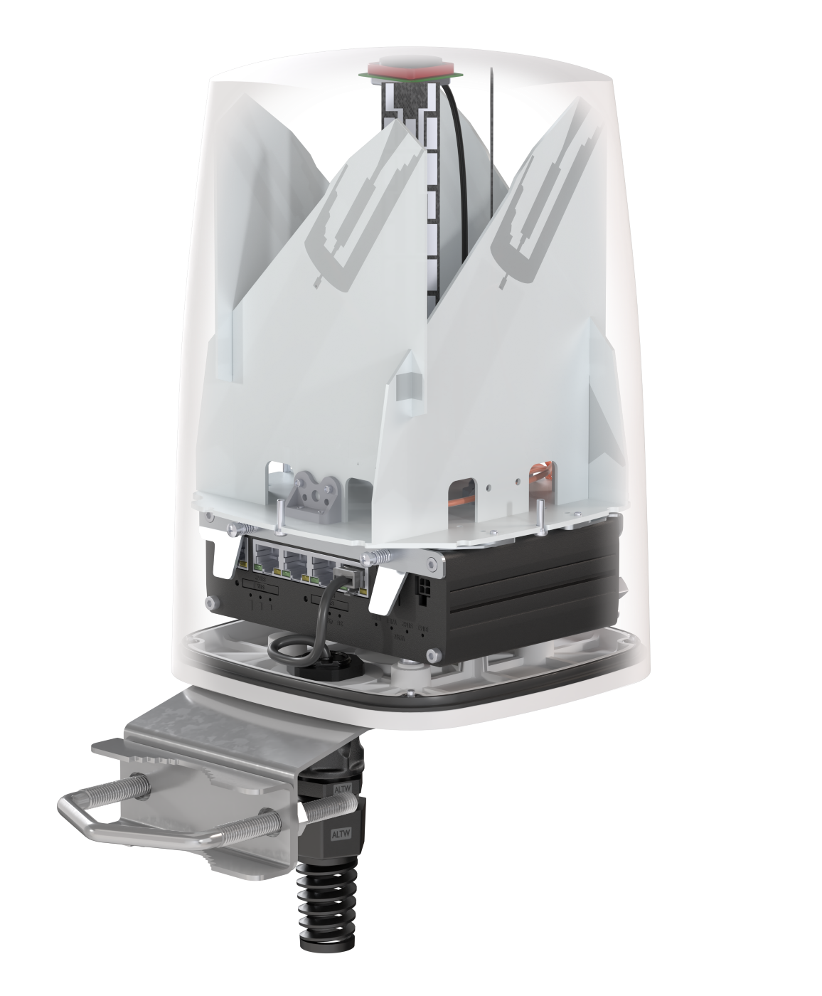 QUSPOT AC50S Omnidirektional Antenne, für RUTC50/RUTC42/RUTC40, IP68, 5G, WLAN, GPS