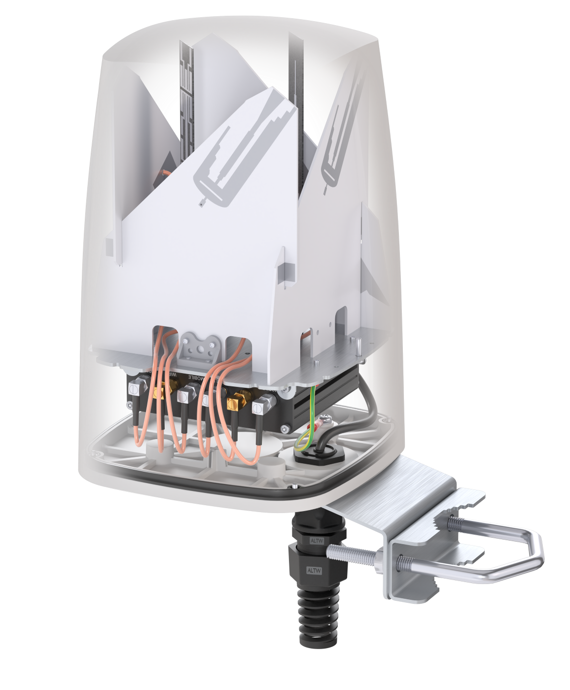 QUSPOT AM30S Omnidirektional Antenne, für RUTM20/RUTM30/RUTM31, IP68, 5G, WLAN