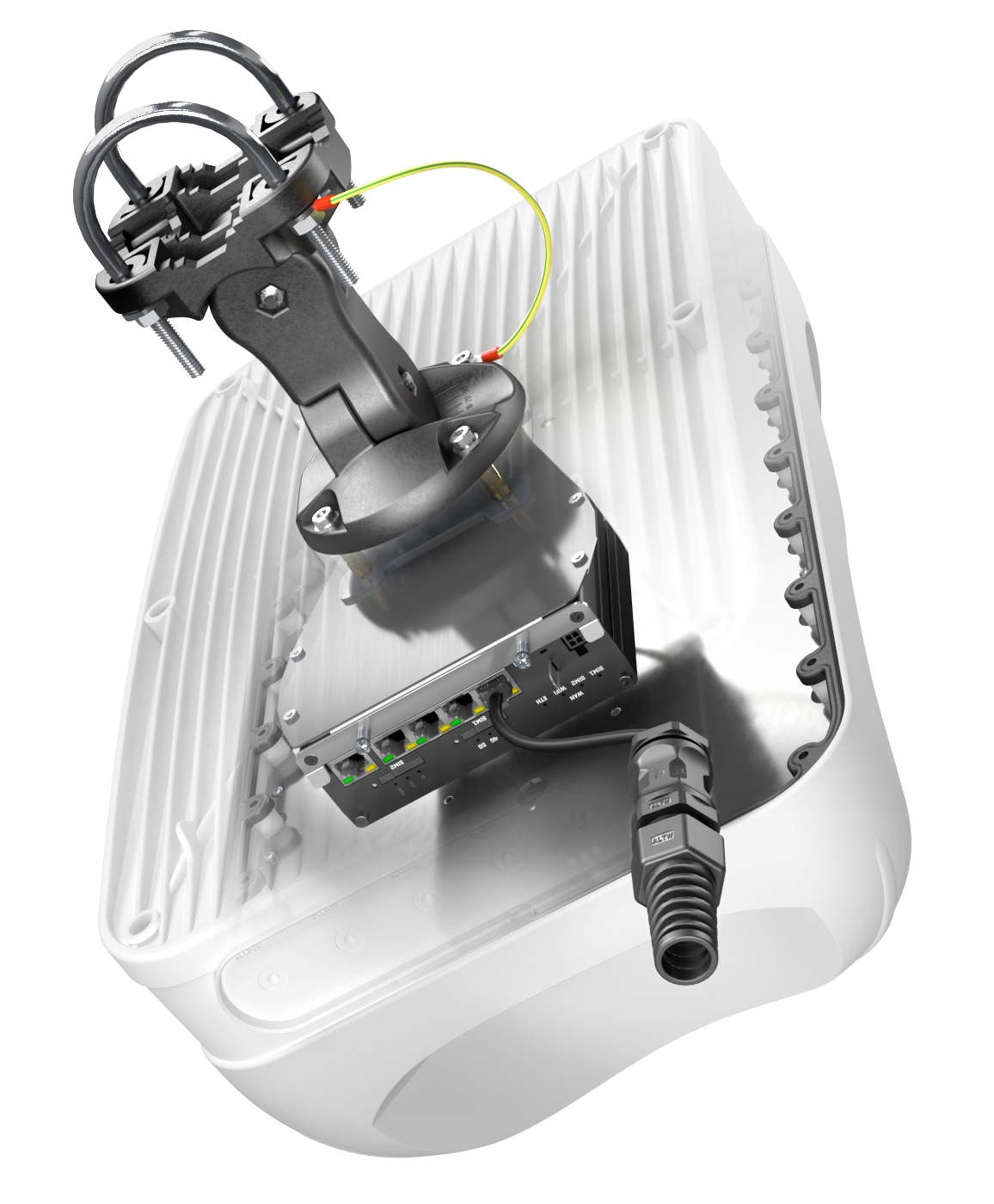 QUMAX AM50M Direktional Antenne, für RUTM50, IP68, 5G, LTE, WLAN