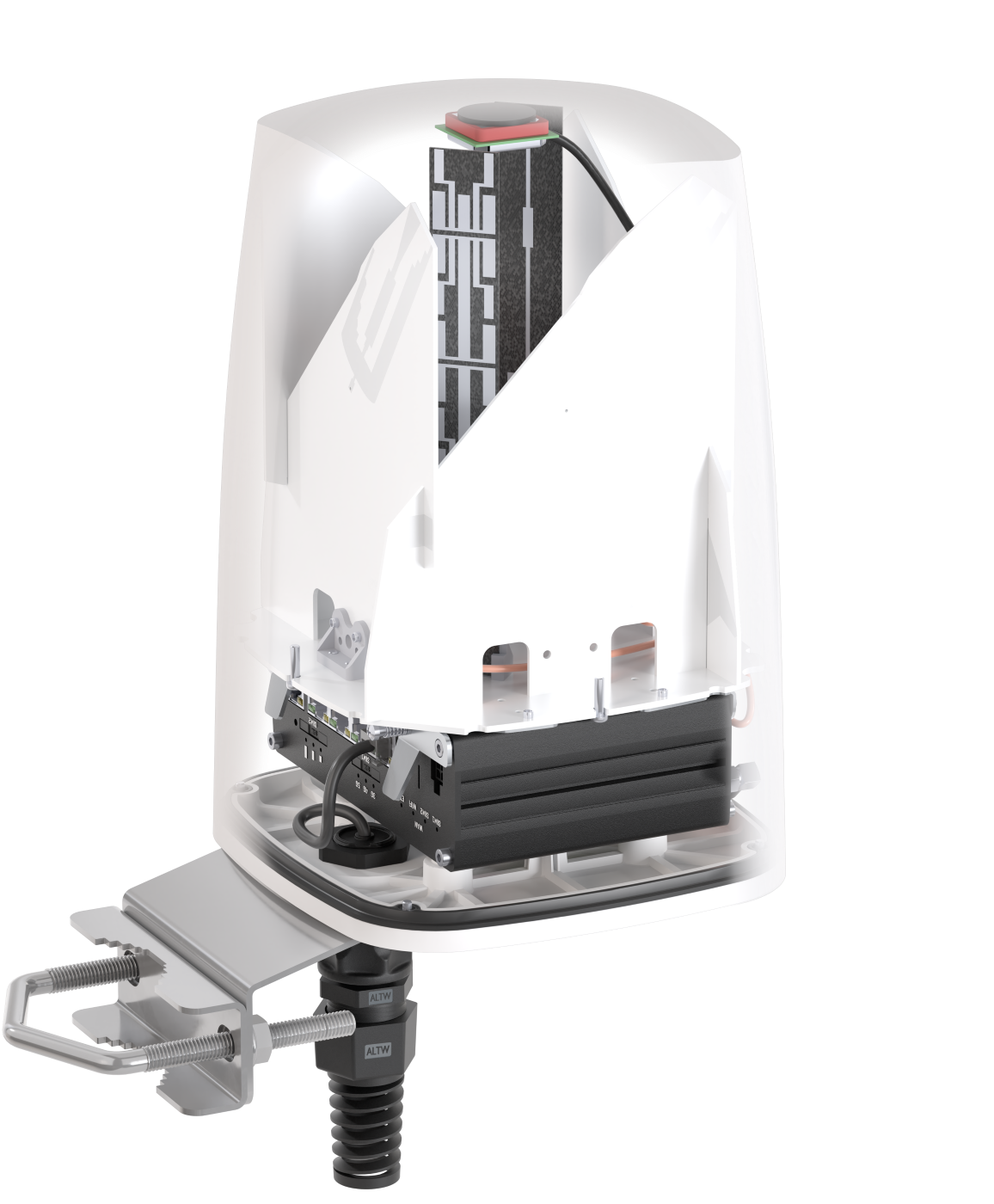 QUSPOT AM50S Omnidirektional Antenne, für RUTM50, IP68, 5G, WLAN